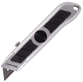 Нож универсальный BRAUBERG 6 лезвий в комплекте метал. корпус
