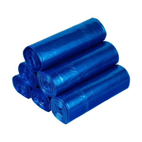 Мешки для мусора ПВД 240 литров 85*125 см 40мкм синие (10шт) фото 2
