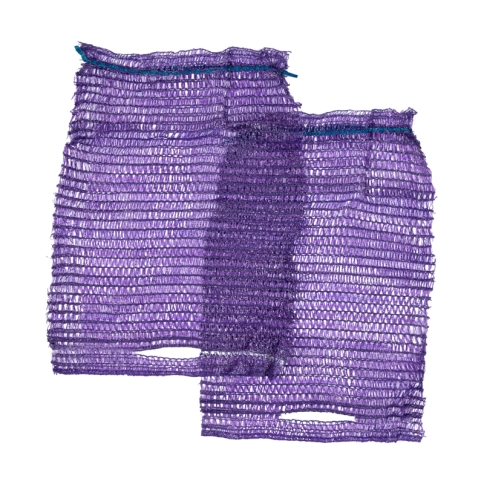 Сетка-мешок 25*39 см (до 5кг) фиолетовый с ручкой (100шт) фото 4