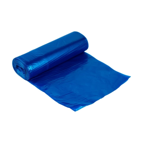 Мешки для мусора ПВД 240 литров 85*125 см 40мкм синие (10шт) фото 3